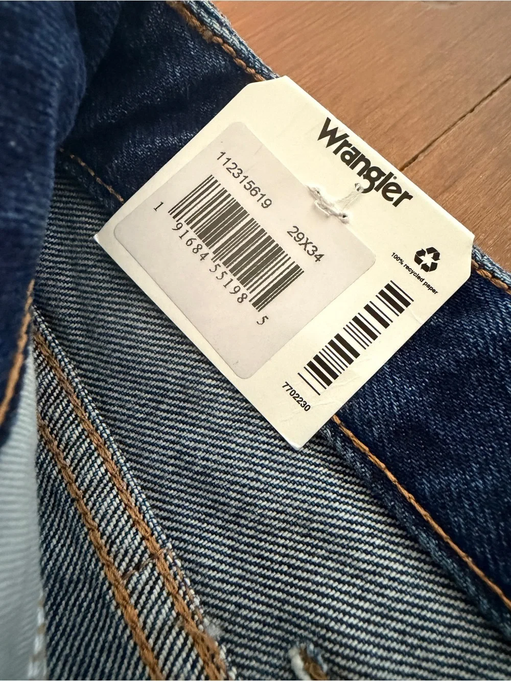 NWT Wrangler Wanderer Flare Bell Bottom Jeans - Size 29 / 34L - 100% Cotton - Picture 7 of 13